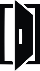 The Door of Possibilities: A stark black and white illustration captures an open door, symbolizing opportunity, transition, and new beginnings. The image conveys the concepts of access.