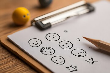 Customer Feedback and Satisfaction Survey with Emoji Ratings