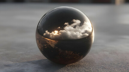 filled with animated fractals and artificial clouds moving inside