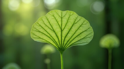 Fototapeta premium Green Leaf Forest Natural Scene