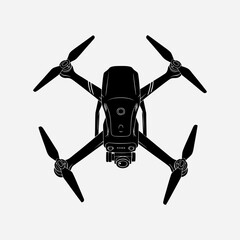 Drone vector illustration on white background
