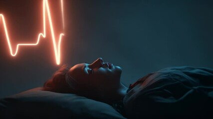 A tranquil moment unfolds as a serene individual lies peacefully, surrounded by subtle waves of light. The atmosphere is charged with creativity and peaceful energy, reflecting a dream-like state.