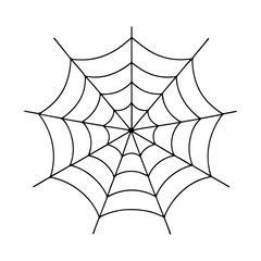 Spider web isolated on white vector