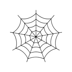 Spider web isolated on white vector