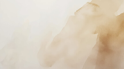 Obraz premium Abstract watercolor art background template. brown and beige watercolor backdrop empty space for text, banner, presentation or product display graphic design