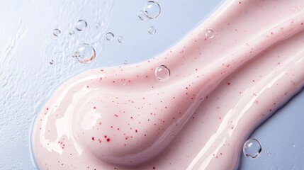 Pink Creamy Skin Care Product for Hydration and Gentle Exfoliation, Ideal for Smooth Skin Texture