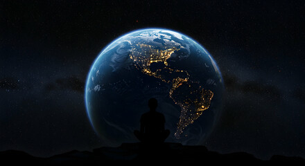 Global Perspective Meditation Spiritual Peace Mindfulness Earth