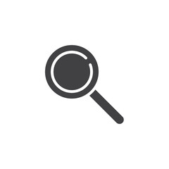 Magnifying glass solid icon