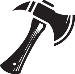 Axe icon vector, Axe black silhouette.