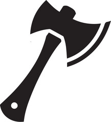 Axe icon vector, Axe black silhouette.