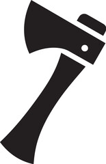 Axe icon vector, Axe black silhouette.