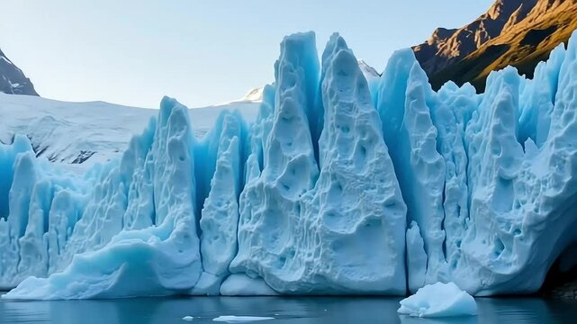 Explore the majestic glacier mountains landscape and icy waters of nature's wonderland today