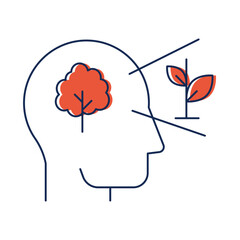 Growth – Tree Symbolizing Personal and Professional Development. Vector Icon