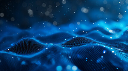 Technology Particle Abstract Background