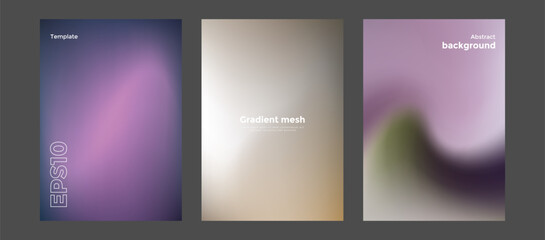 Fototapeta premium Abstract gradient mesh background template