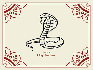 Hindu festival, happy Nag Panchami celebration background