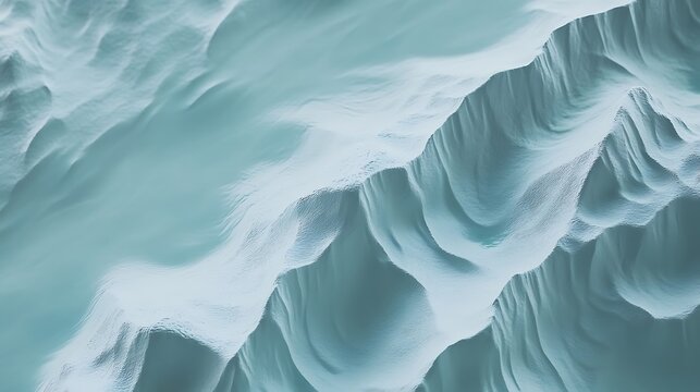 Abstract icy landscape