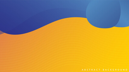 Abstract modern yellow and blue background. vector.