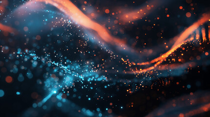 Technology Particle Abstract Background