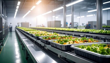 Food processing factory line