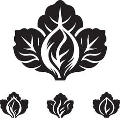 Bell Lettuce vegetable illustration