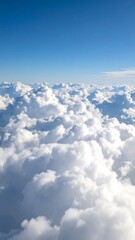High-altitude view of fluffy clouds (1)