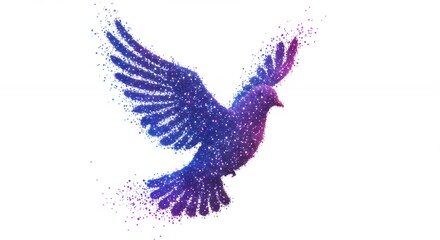 Obraz premium Abstract flying bird graphic design