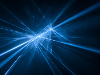 Abstract Blue Light Beams