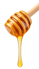 Honey dripping from wooden dipper (3)