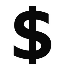 Obraz premium Dollar Sign Vector Icon in Flat Style Isolated on Transparent Background Perfect for Finance Apps, Logo Design, Web Graphics, and Business Presentation Projects