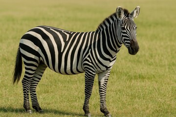Naklejka premium Stripes and Equines: A Closer Look at Zebras