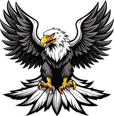 Obraz premium a majestic wildlife design featuring a soaring hawk or a detailed head for a powerful mascot