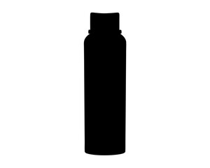 Silhouette of a generic bottle for lotion, shampoo or other products