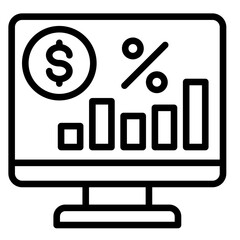 Roi Dashboard  Icon Element For Design