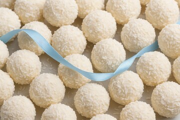Sweet White Coconut Confection Balls