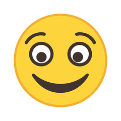 Fototapeta premium happy smiley face with smile