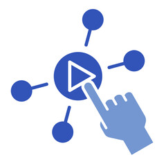 Interactive Content  Icon Element For Design