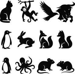 Gallery of Echoes – A Silhouetted Menagerie in Still Rows