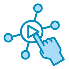 Interactive Content  Icon Element For Design