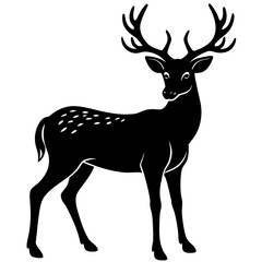 Fototapeta premium deer silhouette vector