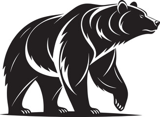bear vinyl ready vector illustration