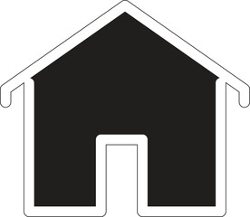 Web home flat icon for apps and websites. Home sign, smart home icon Contains such icons as Home, House, Real Estate, Family, Real Estate Agent, Investment on white background