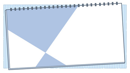 Cute background image, sketchbook shape, suitable for presentation and cover photo.
