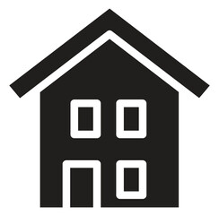 Web home flat icon for apps and websites. Home sign, smart home icon Contains such icons as Home, House, Real Estate, Family, Real Estate Agent, Investment on white background