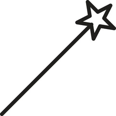 Magic Wand Icon Vector Design.