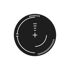 Crosshair vector icon. Aim illustration sign. Target symbol. optical sight web icon.