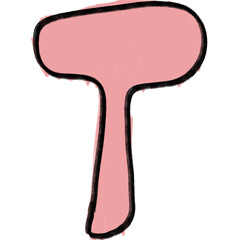 Hand drawing kids lettering abjad font unique ugly cute