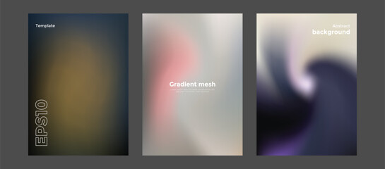 Abstract gradient mesh background template