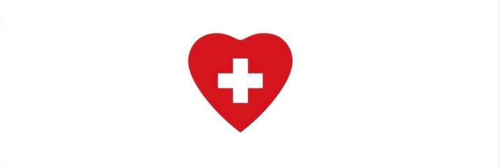 Strong Heart Symbol Combines With Shield Icon to Represent Mens Health Awareness and Protection in Visual Design