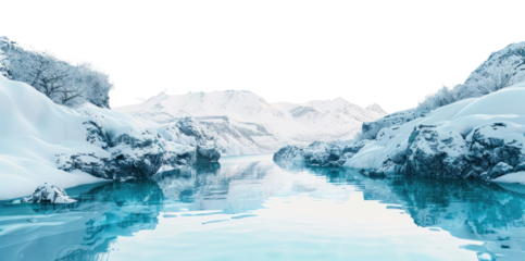 PNG Snowy mountains landscape nature snow scenery.